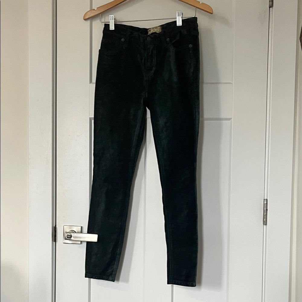 Free People Black Straight Leg Pants